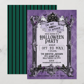 Spuk Halloween-House-Party Einladung