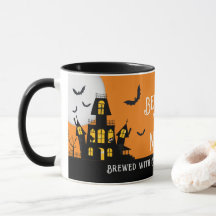 Spuk Halloween House Vampire Bat Black Cat