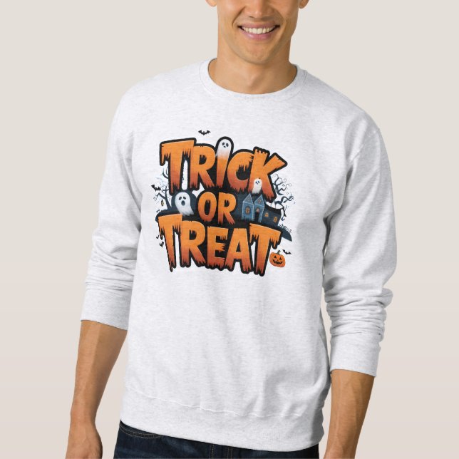 Spuk Halloween-Nacht mit Geistern Sweatshirt (Vorderseite)