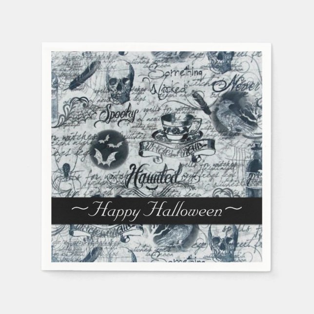 Spuk Halloween Neapel Serviette (Vorderseite)