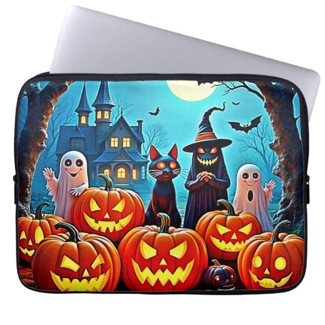 Spuk Halloween Night Design Laptopschutzhülle (Vorderseite)
