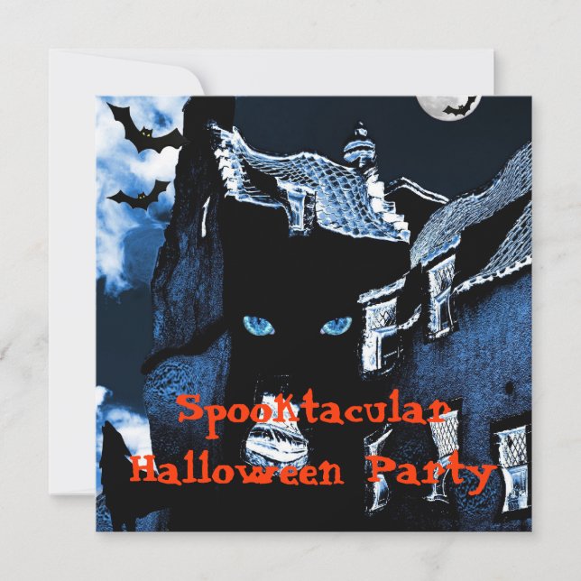 Spuk Halloween-Party Einladung (Vorderseite)