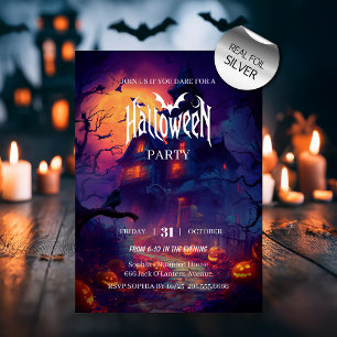 Spuk Halloween-Party Folieneinladung