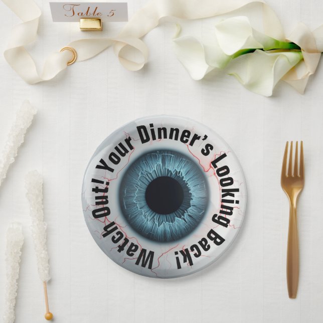 👁️ Spuk Halloween-Party! Pappteller (Hochzeit)