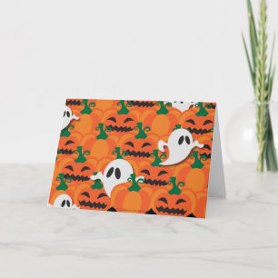 Spuk Halloween-Pumpkin-Patchghosts Karte