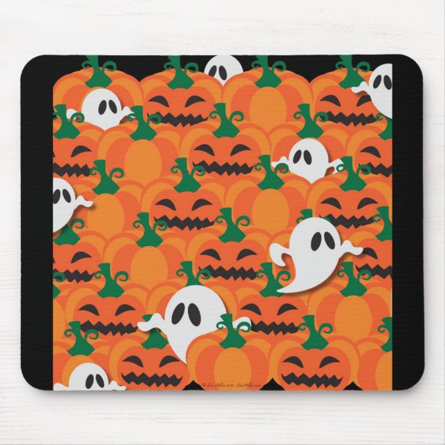 Spuk Halloween-Pumpkin-Patchghosts Mousepad (Vorne)