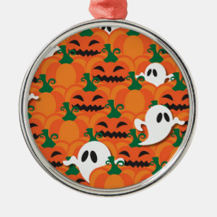Spuk Halloween-Pumpkin-Patchghosts Silbernes Ornament