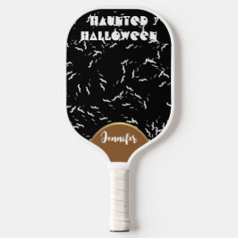 Spuk Halloween Spooky Black Bats Gothic Dark Pickleball Schläger