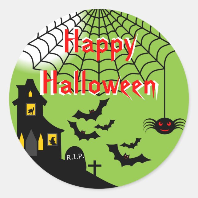 Spuk Halloween Stickers (Vorderseite)