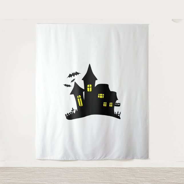 Spuk Halloween Wandteppich (Vorderseite)