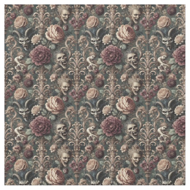 Spuk Harmonik - Gothic Dense Tile Stoff (Nahaufnahme)