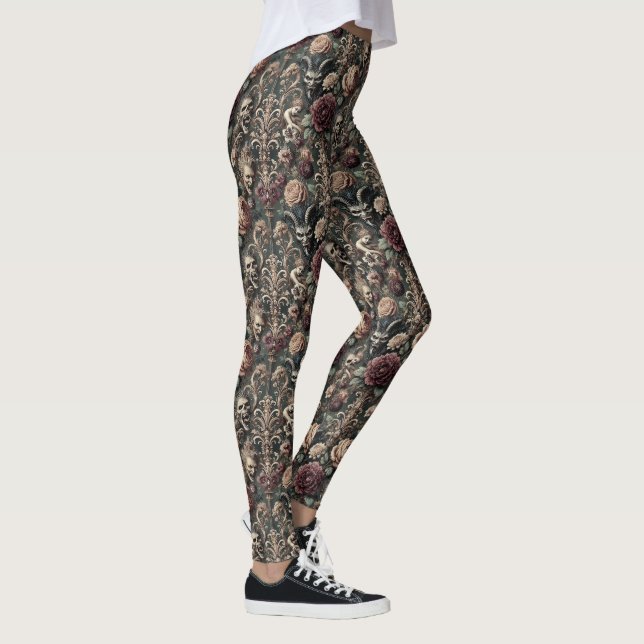 Spuk Harmonik - Gothic Viktorianisch Delirium Leggings (Rechts)