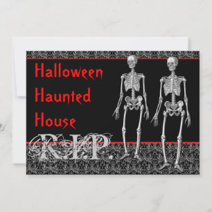 Spuk Haus-Aufstieg Halloweens von den Toten Einladung