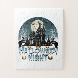 Spuk Haus, Beängstigende Halloween-Nacht Puzzle