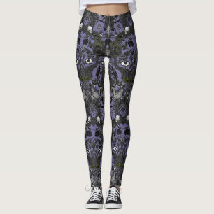 Spuk Haus-Damast ~ verfallende Villa Leggings