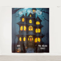 Spuk Haus glücklicher Halloween Familienname | Jah