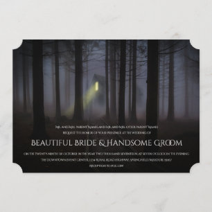 Spuk Haus-Halloween-Hochzeits-Einladung Einladung