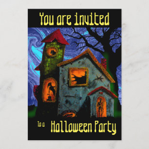 SPUK HAUS-HALLOWEEN-PARTY durch Slipperywindow Einladung