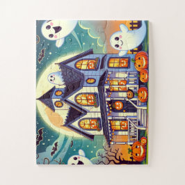 Spuk Haus mit freundlichen Geistern Puzzle