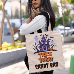 Spuk Haus mit Gespenstern und Fleet Tragetasche