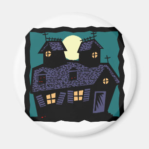 Spuk Haus nachts Magnet