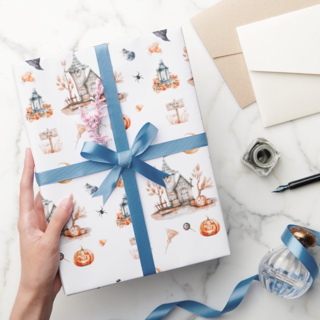 Spuk Haus Spooktacular Halloween-Party Geschenkpapier (Schenken)