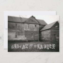 Spuk Haus Spooky Altes gestörtes Halloween Einladung