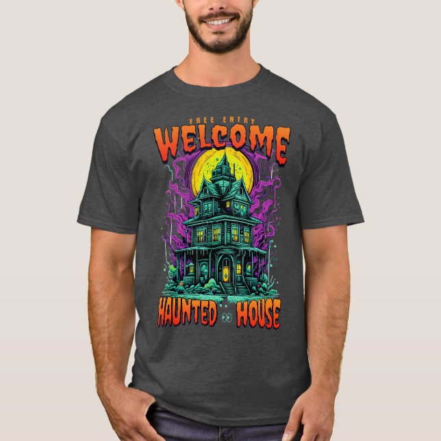 Spuk Haus T-Shirt (Vorderseite)