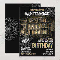Spuk Haus Thema, Escape Room, Geburtstagsparty