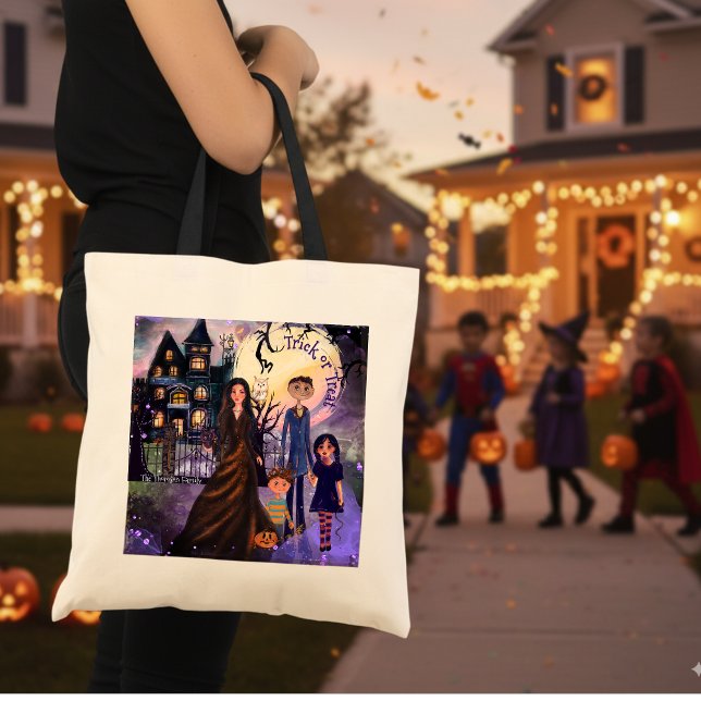 Spuk Haus "Trick or Treat" Budget Tote Tasche (Haunted House Trick or Treat Budget Tote Bag)