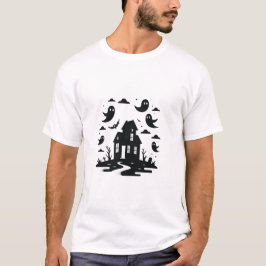Spuk Haus und Ghosts Halloween T - Shirt