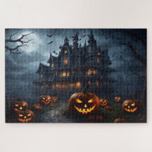 Spuk Haus und Jack-O-Lanterns