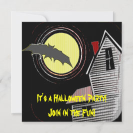 Spuk Haus Vollmond und Bat Einladung
