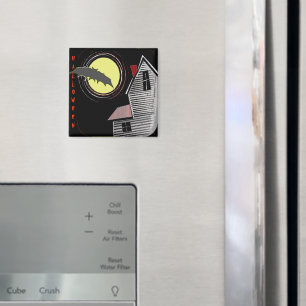 Spuk Haus Vollmond und Bat Magnet