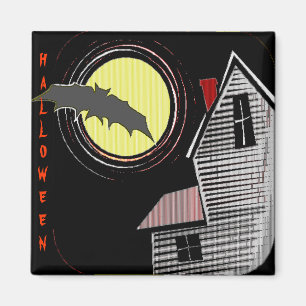 Spuk Haus Vollmond und Bat Magnet