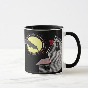 Spuk Haus Vollmond und Bat Tasse