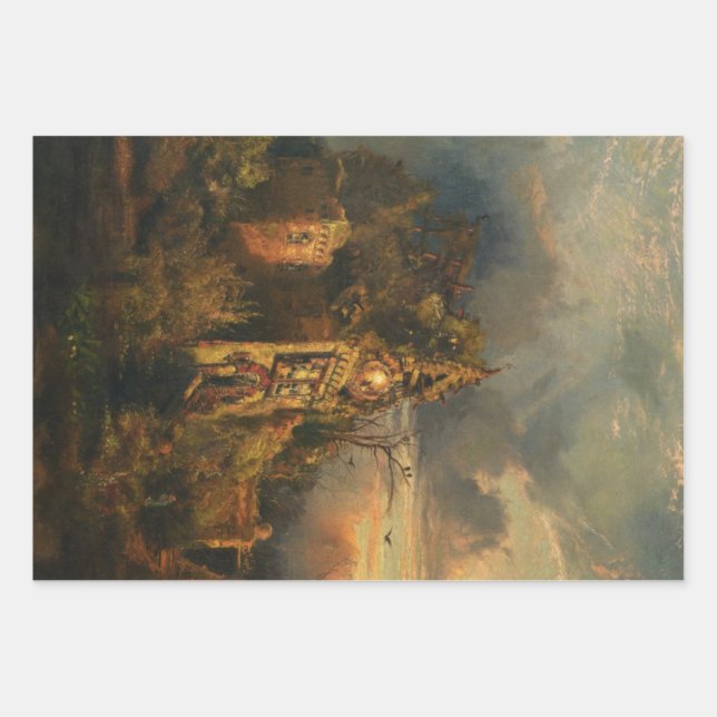 Spuk Haus (von Thomas Moran) Geschenkpapier Set (Vorderseite)