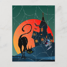 SPUK HAUS, WEB & CAT VON SHARON SHARPE POSTKARTE