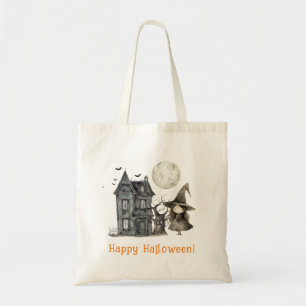 Spuk Haus Witch Spooky Hexe Halloween Tragetasche