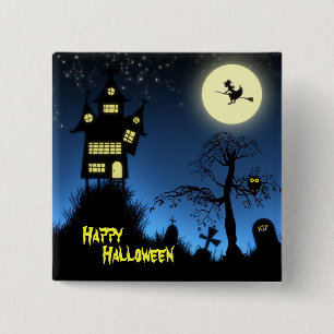 Spuk HausHalloween Button
