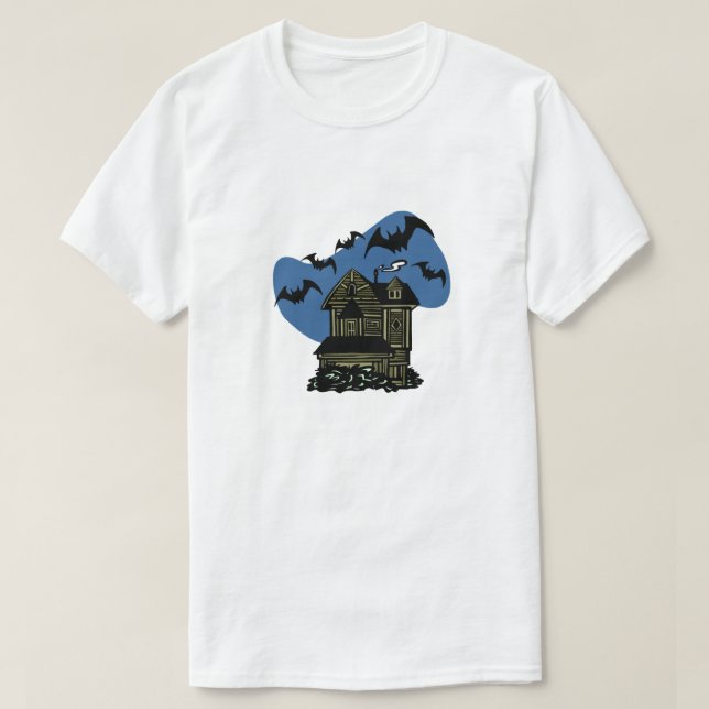 Spuk Hausmäntel T-Shirt (Design vorne)