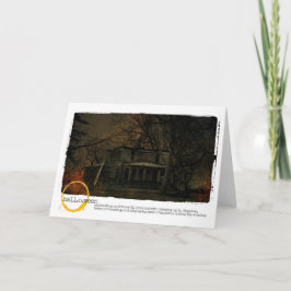 Spuk Hausphotographie Halloweens Karte