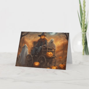 Spuk Hayride Halloween-Spaß Karte