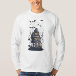 Spuk Herrenhaus Halloween Szene T-Shirt