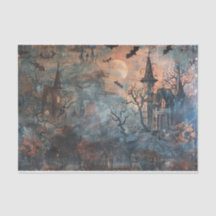 Spuk Herrenhaus Spooky Fledermäuse Halloween Dekou