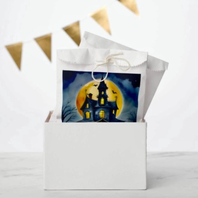 Spuk Hollow und Mond Geschenktütchen (Favor Bag Dimensions: 5.75”x8” sold in sets of 50. 
)