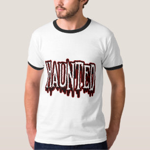 Spuk Horror Tropfen Typografie T-Shirt