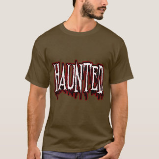 Spuk Horror Tropfen Typografie T-Shirt