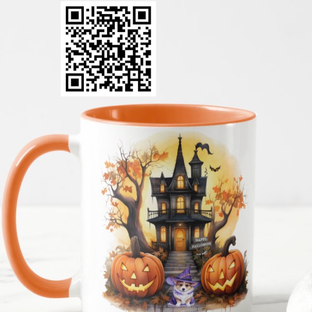 Spuk House Corgi Witch Tasse (Von Creator hochgeladen)