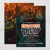 Spuk-House-Friedhof-Halloween-Party